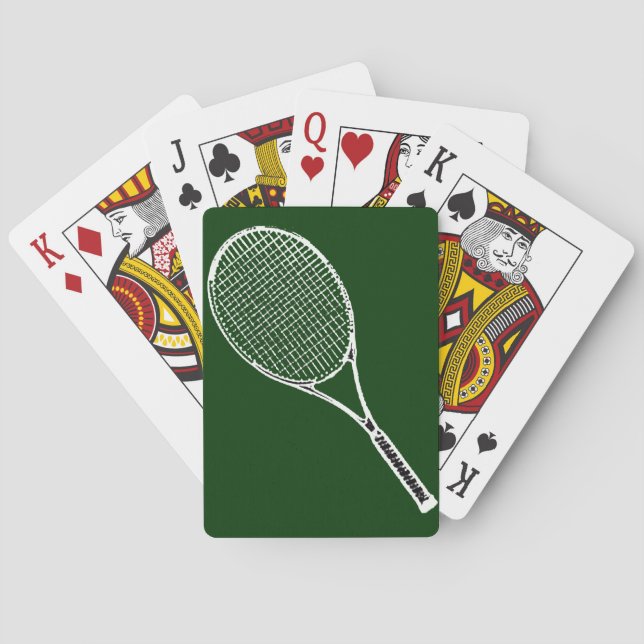 tennis racquet playing cards (Back)