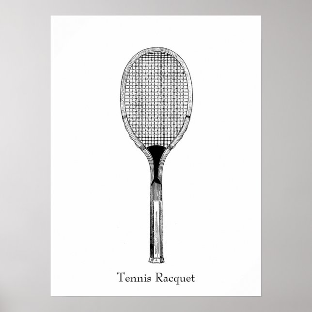 Tennis Racquet Poster (Front)