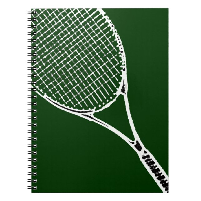 tennis racquet spiral notebook (Front)