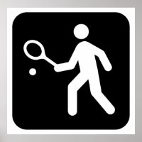 Tennis Racquetball Pictogram