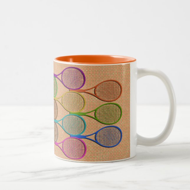 TENNIS RACQUETS IN COLOR Mug (Right)