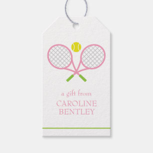 Tennis Racquets Personalised Gift Tags