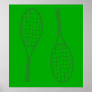 Tennis Racquets Poster