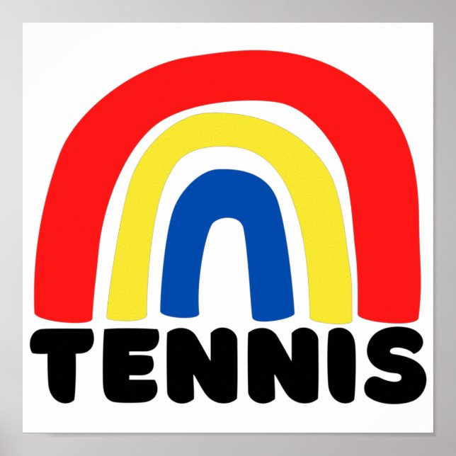 Tennis rainbow. poster (Front)