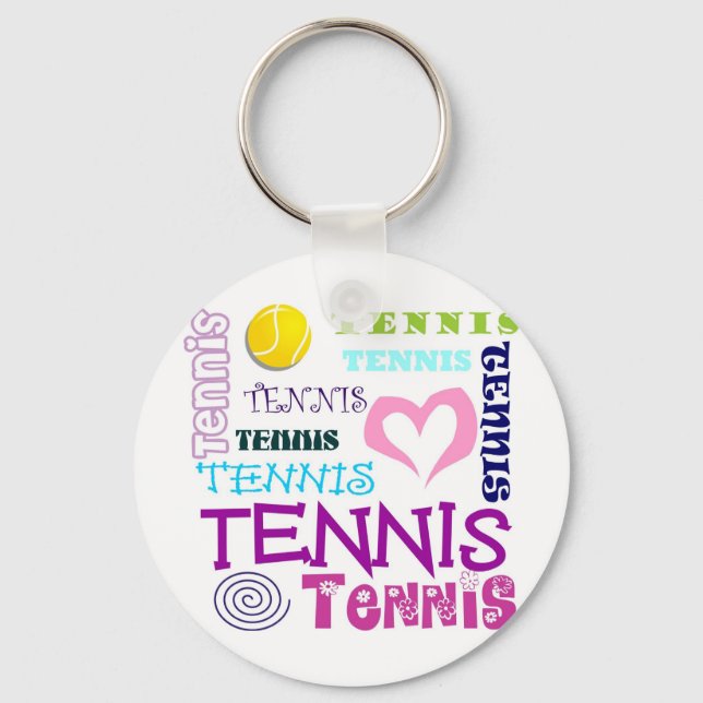 Tennis Repeating Key Ring (Front)