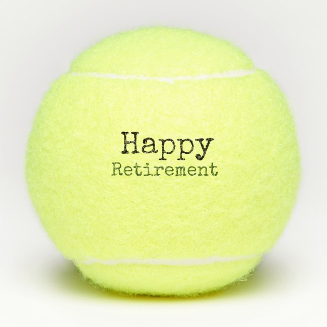 Tennis Retirement  Balls (Front)