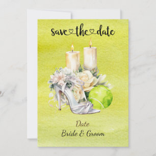 Tennis Save the date Wedding Party Invitation