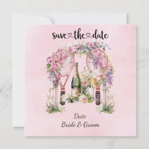Tennis Save the date Wedding Party Invitation