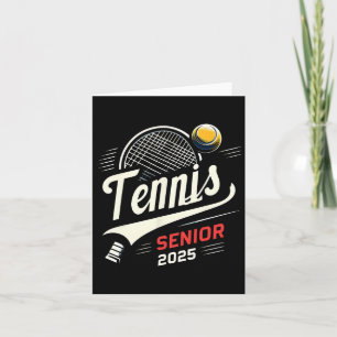 Tennis Senior 2025 Graduation Cl Of 2025 Graduate Card