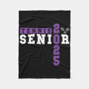 Tennis Senior Night Tennis Senior 2025 Graduation  Fleece Blanket