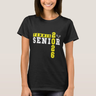 Tennis Senior Night Tennis Senior 2026 Graduation  T-Shirt