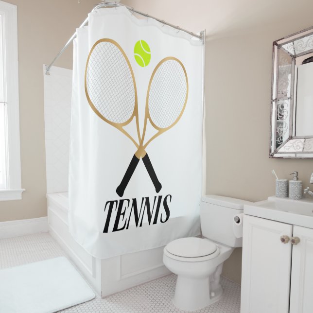 Tennis Shower Curtain (In Situ)