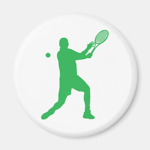 tennis silhouettes magnet