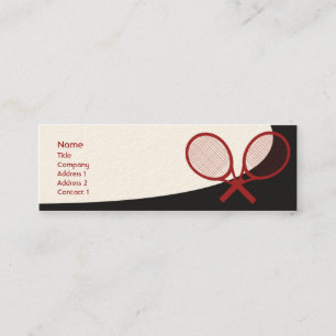 Tennis - Skinny Mini Business Card