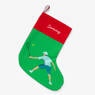Tennis Small Christmas Stocking