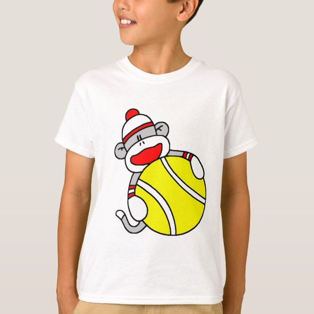 Tennis Sock Monkey T-Shirt (Front)