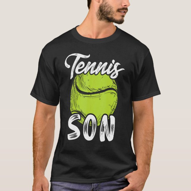 Tennis Son Men Family Matching Set Tennis Ball Pla T-Shirt (Front)