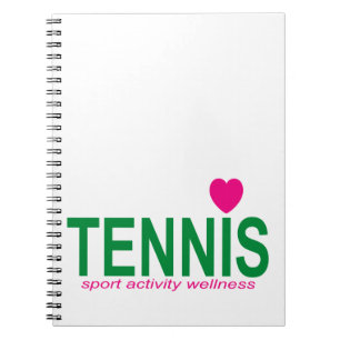 Tennis Spiral Notebook