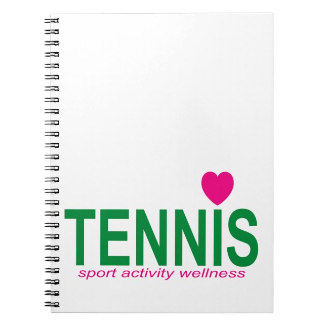 Tennis Spiral Notebook (Front)
