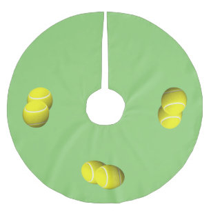 Tennis Sport Design Brushed Polyester Tree Skirt