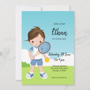 Tennis Sport Invitation