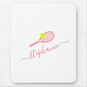 Tennis Sport Monogram Name Personalised Mouse Pad