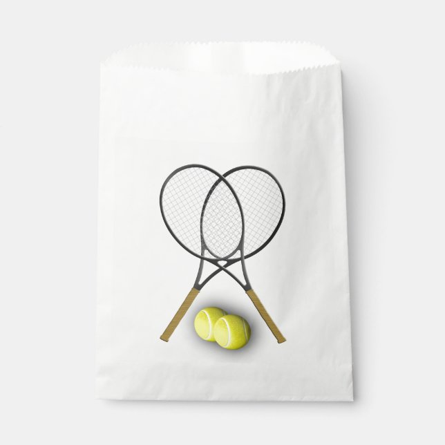 Tennis Sport Theme Favour Bags (Front)
