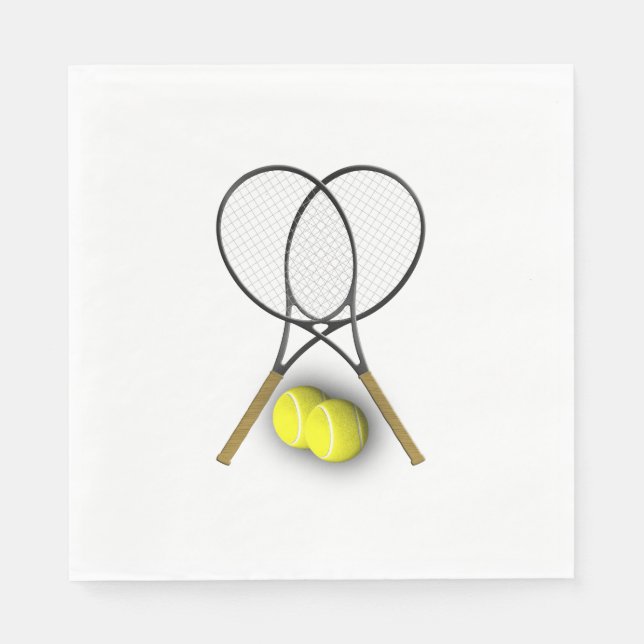 Tennis Sport Theme Napkin (Front)
