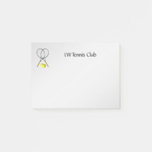 Tennis Sport Theme Personalised Post-it Notes