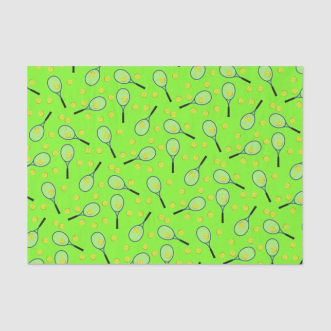 Tennis Sports Birthday Party Tissue Paper (Front)