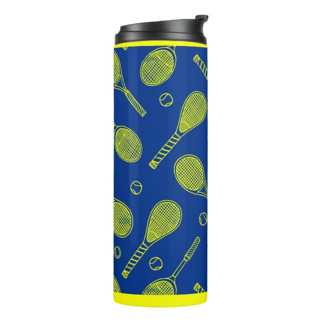 Tennis Sports Design Tumbler (Rotated Left)