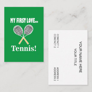 Tennis Sports Tennis Coach Business Card
