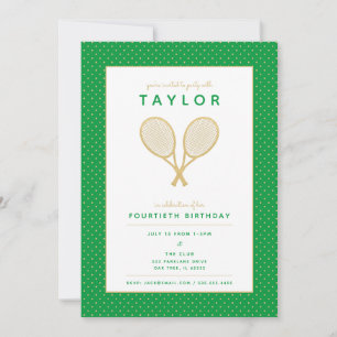 Tennis Star Party Invitation