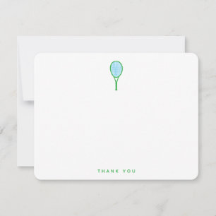 Tennis Star Thank You Card