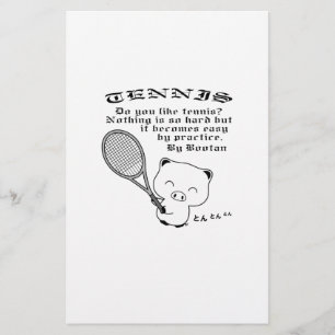 Tennis Stationery