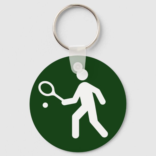 Tennis Symbol Keychain (Front)