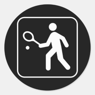 Tennis Symbol Sticker