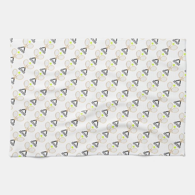 Tennis Tea Towel (Horizontal)