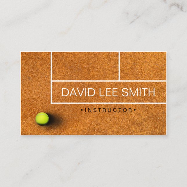 Tennis Teacher Business Card (Front)