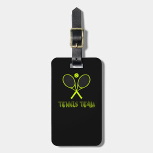 Tennis team luggage tag