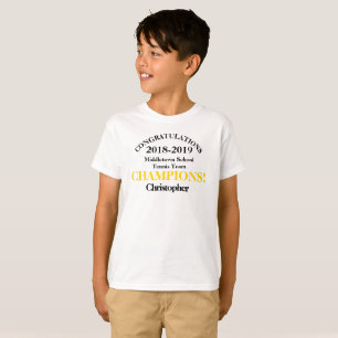 Tennis Team Player Shirts