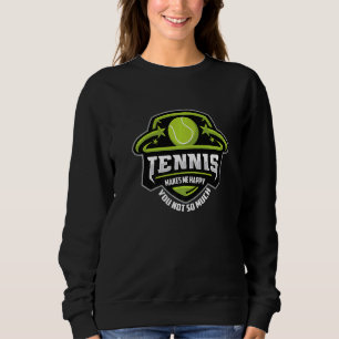 Tennis Tennis Racket Tennis Ball Tennis Court Tenn Sweatshirt