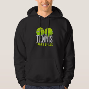 Tennis Tennis Takes Balls Hoodie