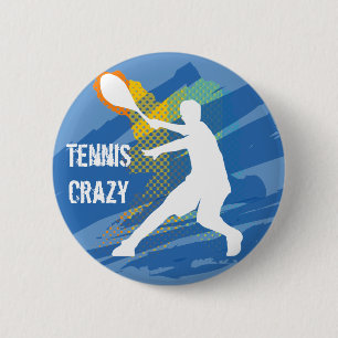 Tennis Tennis Tennis Tennis Tennis 6 Cm Round Badge