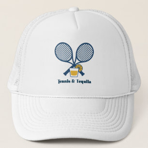 Tennis & Tequila Preppy Tennis Party Trucker Hat