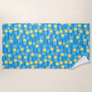 Tennis Terms Beach Towel