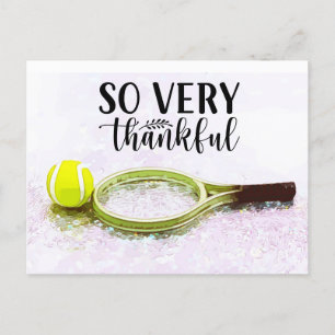 Tennis Thank you card with ball