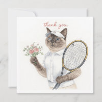 Tennis Thank you cat for cat lovers