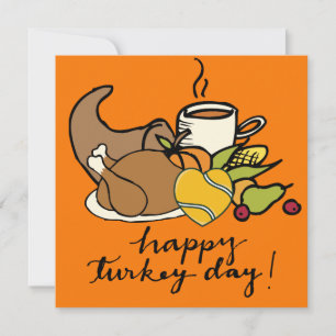 Tennis Thanksgiving theme Holiday Card