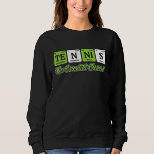 Tennis The Essential Element Love Sport Periodic T Sweatshirt